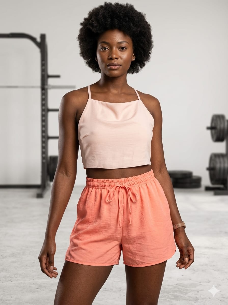 Look Fitness Feminino Short Cropped Brisa Leve M (Duas Peças) Outlet